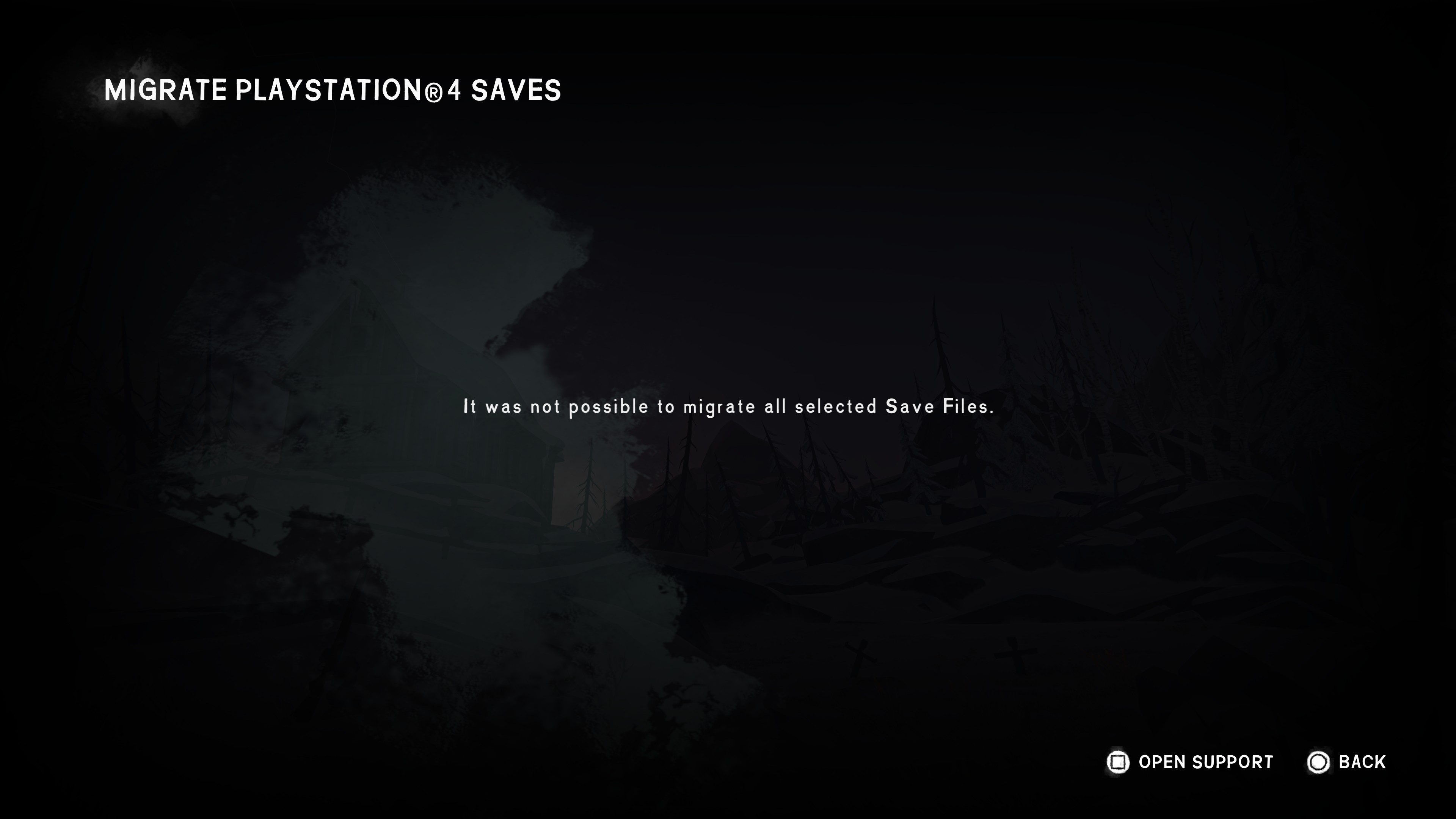 Unsuccessful Migration