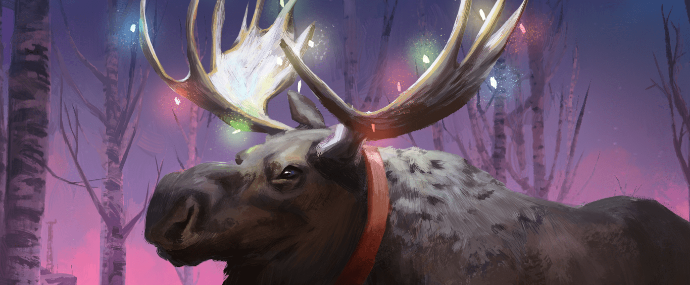 Christmas moose